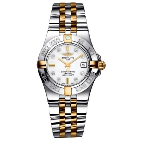Breitling Galactic 30 Two Tone White / Diamond / Two Tone Bracelet B71340L2.A714.368D