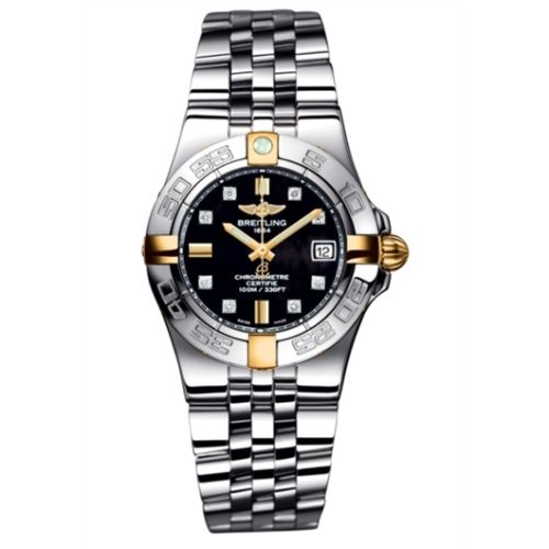 Breitling Galactic 30 Two Tone Black / Diamond / Bracelet B71340L2.BA15.368A