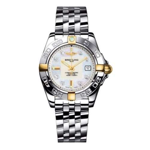 Breitling Galactic 32 Two Tone MOP / DIamond / Bracelet B71356L2.A710.367A
