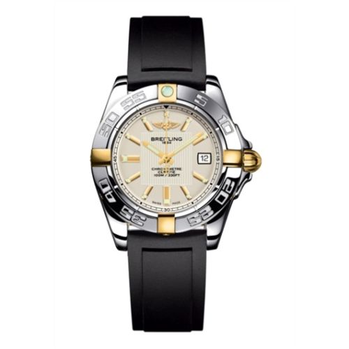 Breitling Galactic 32 Two Tone Silver / Rubber B71356L2.G703.133S