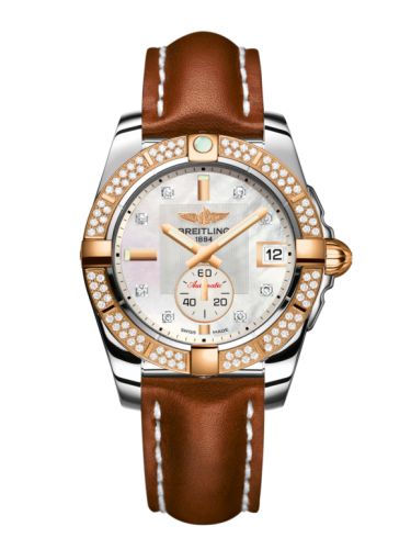 Breitling Galactic 36 Automatic Stainless Steel / Rose Gold / Diamond / Pearl Diamond / Calf C3733053.A725.412X