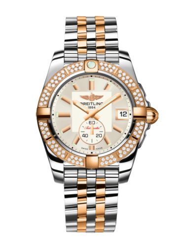 Breitling Galactic 36 Automatic Stainless Steel / Rose Gold / Diamond / Stratus Silver / Bracelet C3733053.G714.376C