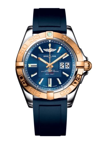 Breitling Galactic 41 Stainless Steel / Rose Gold / Metallica Blue / Rubber C49350L2.C810.138S