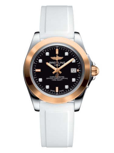 Breitling Galactic 32 Sleek Edition Stainless Steel / Rose Gold / Trophy Black Diamond / Rubber C7133012/BF64/164S/A14S.1