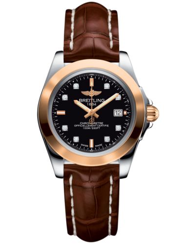 Breitling Galactic 32 Sleek Edition Stainless Steel / Rose Gold / Trophy Black Diamond / Croco C7133012/BF64/778P/A14BA.1