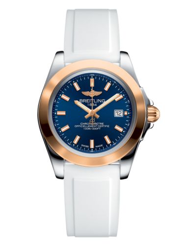 Breitling Galactic 32 Sleek Edition Stainless Steel / Rose Gold / Horizon Blue / Rubber C7133012/C952/164S/A14S.1