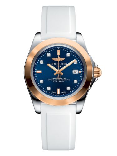 Breitling Galactic 32 Sleek Edition Stainless Steel / Rose Gold / Horizon Blue Diamond / Rubber C7133012/C967/164S/A14S.1