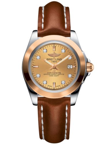 Breitling Galactic 32 Sleek Edition Stainless Steel / Rose Gold / Golden Sun Diamond / Calf C7133012/H550/406X/A14BA.1