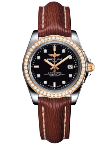 Breitling Galactic 32 Sleek Edition Stainless Steel / Rose Gold / Diamond / Trophy Black Diamond / Sahara C7133053/BF64/211X/A14BA.1