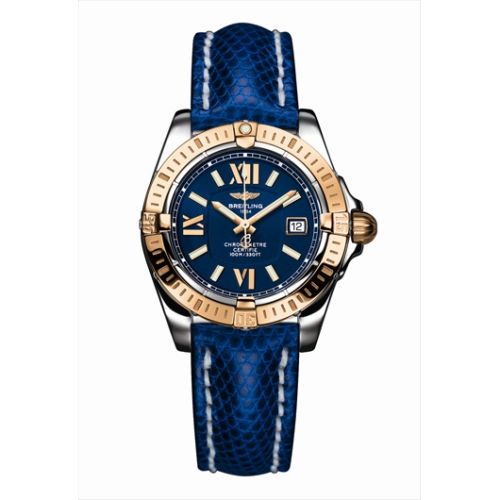 Breitling Cockpit Lady Gold Bezel / Blue / Teju C7135612.C754