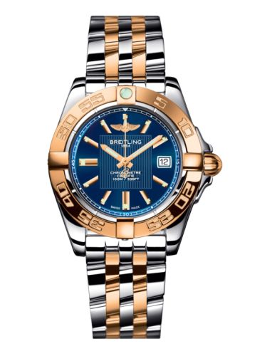 Breitling Galactic 32 Stainless Steel / Rose Gold / Metallica Blue / Bracelet C71356L2.C813.367C