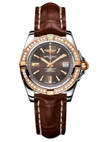 Breitling Galactic 32 Stainless Steel / Rose Gold / Diamond / Solar Bronze / Croco C71356LA.Q581.778P