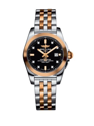 Breitling Galactic 29 Stainless Steel / Rose Gold / Trophy Black Diamond / Bracelet C7234812/BE86/791C