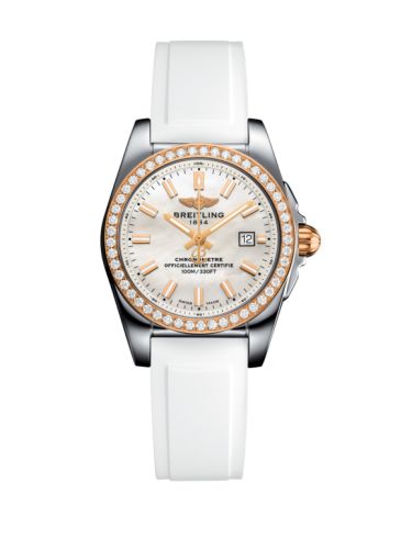 Breitling Galactic 29 Stainless Steel / Rose Gold / Diamond / Pearl / Rubber C7234853/A791/249S/A12S.1