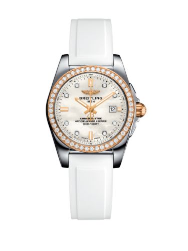 Breitling Galactic 29 Stainless Steel / Rose Gold / Diamond / Pearl Diamond / Rubber C7234853/A792/249S/A12S.1