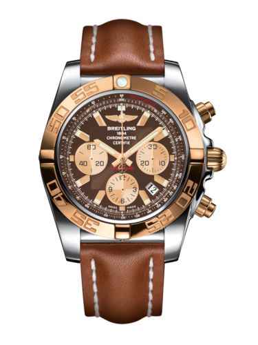 Breitling Chronomat 44 Stainless Steel / Rose Gold / Metallica Brown / Calf CB011012.Q576.433X