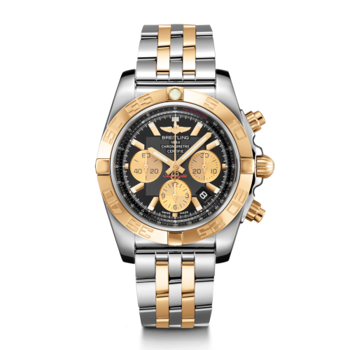 Breitling Chronomat 44 Stainless Steel / Rose Gold / Onyx Black / Bracelet CB0110121B1C1