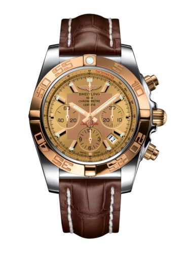 Breitling Chronomat 44 Stainless Steel / Rose Gold / Golden Sun / Croco / Pin CB011012/H548/739P/A20BA.1