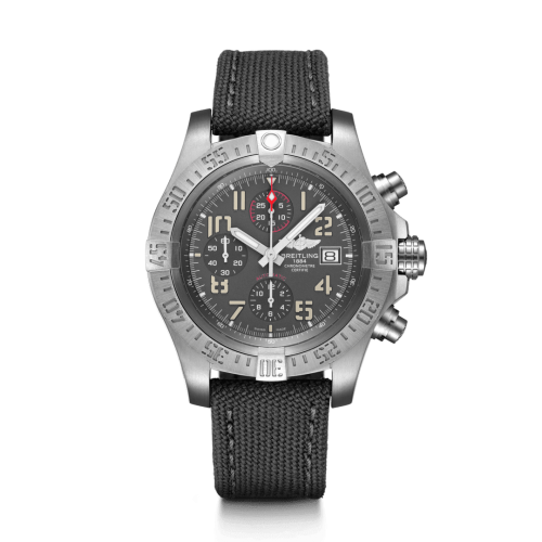 Breitling Avenger Bandit Titanium / Titanium Gray / Silver Hands / Military / Pin E13383101M1W1