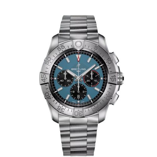 Breitling Super Avenger B01 Chronograph 46 Titanium / Blue / Bracelet EB0148101C1E1
