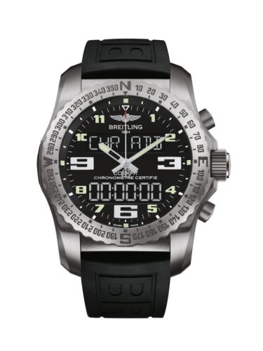 Breitling Cockpit B50 Titanium / Black / Rubber / Folding EB5010221B1S1