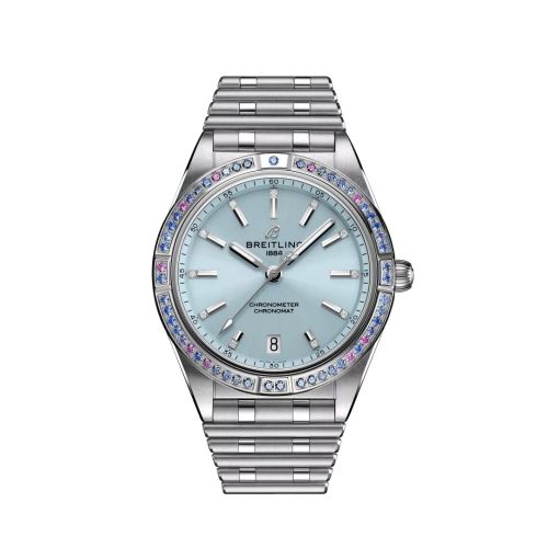 Breitling Chronomat Automatic 36 Stainless Steel - White Gold / Ice Blue / South Sea / Bracelet G10380611C1G1