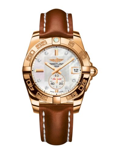Breitling Galactic 36 Automatic Rose Gold / Pearl Diamond / Calf H3733012.A725.412X