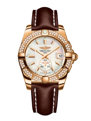 Breitling Galactic 36 Automatic Rose Gold / Diamond / Pearl / Calf H3733053.A724.416X