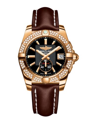 Breitling Galactic 36 Automatic Rose Gold / Diamond / Volcano Black / Calf H3733053.BA54.416X