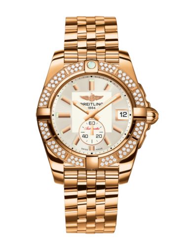 Breitling Galactic 36 Automatic Rose Gold / Diamond / Stratus Silver / Bracelet H3733053.G714.376H