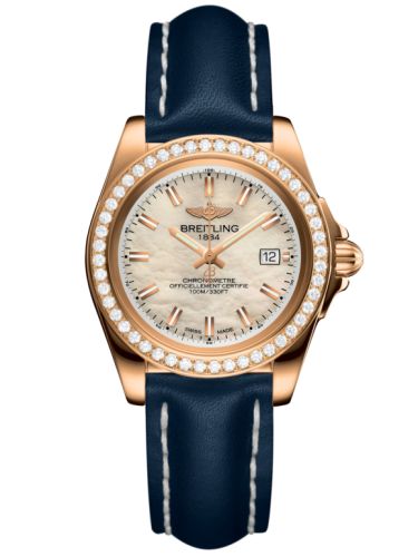Breitling Galactic 32 Sleek Edition Rose Gold / Diamond / Pearl / Calf H7133053.A802.116X