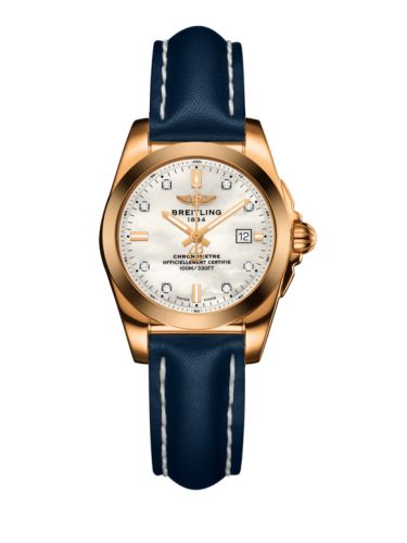 Breitling Galactic 29 Rose Gold / Pearl Diamond / Calf H7234812.A792.486X