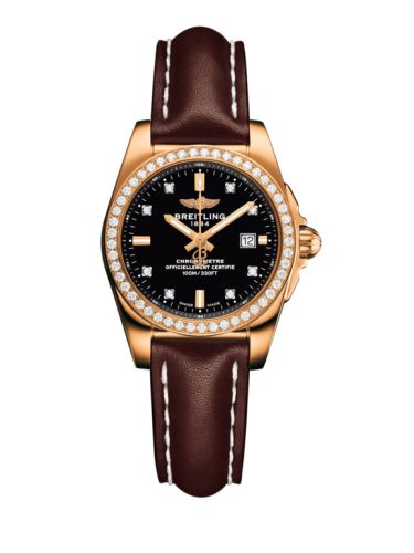 Breitling Galactic 29 Rose Gold / Diamond / Trophy Black Diamond / Calf H7234853.BE86.484X