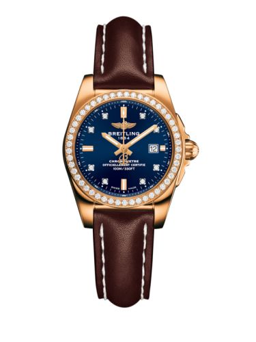 Breitling Galactic 29 Rose Gold / Diamond / Horizon Blue Diamond / Calf H7234853.C964.484X