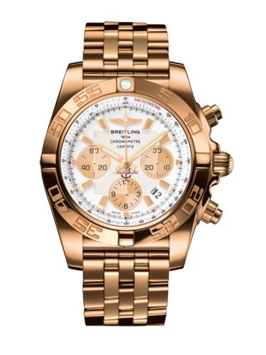 Breitling Chronomat 44 Rose Gold / Antarctica White / Bracelet HB011012.A696.375H
