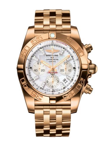 Breitling Chronomat 44 Rose Gold / Pearl Diamond / Bracelet HB011012.A698.375H