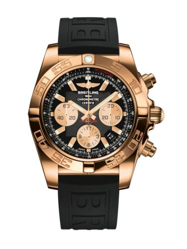 Breitling Chronomat 44 Rose Gold / Onyx Black / Rubber HB011012.B968.153S