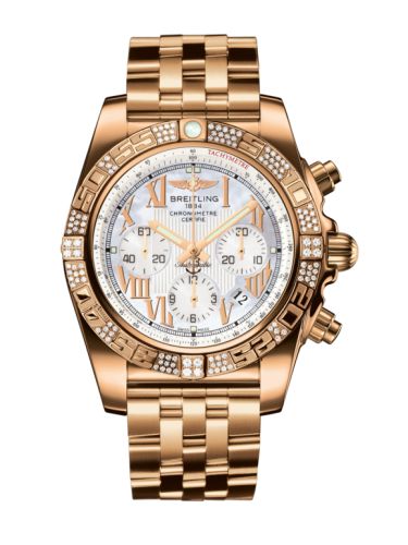 Breitling Chronomat 44 Rose Gold / Diamond / Pearl Roman / Bracelet HB0110AE.A693.375H