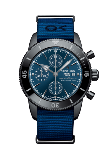 Breitling Superocean Heritage II Chronograph 44 Outerknown Stainless Steel / Blue / Econyl M133132A1C1W1
