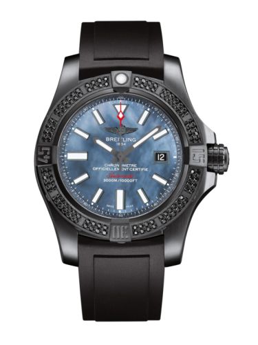 Breitling Avenger II Seawolf Black Steel / Blue MOP / Rubber M17331AT.BE95.134S