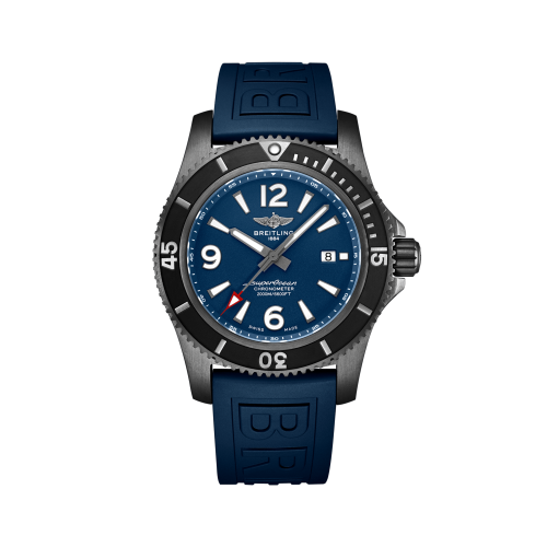 Breitling Superocean 46 Blacksteel / Blue / Rubber / Pin M17368D71C1S1