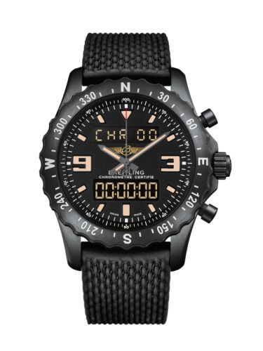Breitling Chronospace Military Blacksteel / Volcano Black / Rubber M7836622.BD39.267S
