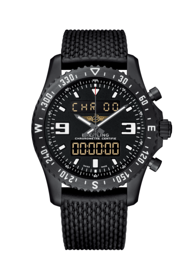 Breitling Chronospace Military Blacksteel / Volcano Black / Rubber / Folding M78367101B1S1