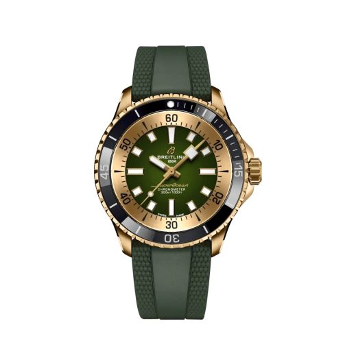 Breitling SuperOcean Automatic 42 Bronze / Green / Rubber N17375201L1S1