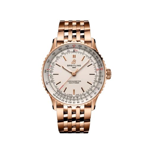 Breitling Navitimer Automatic 41 Automatic Red Gold / Silver / Bracelet R17329F41G1R1