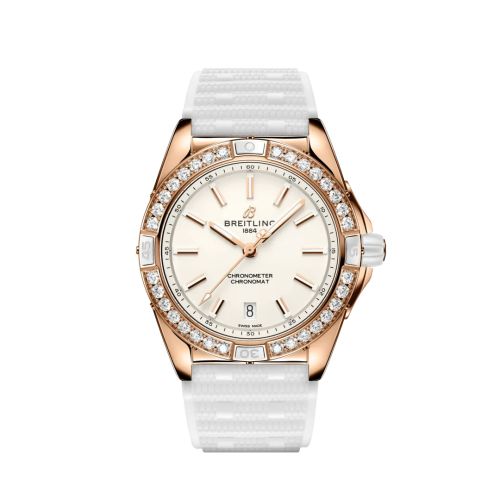Breitling Super Chronomat 38 Origins Red Gold / White / Rubber Rouleaux R17356531G1S1