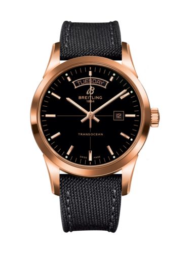 Breitling Transocean Day & Date Red Gold / Black / Military / Pin R4531012/BB70/109W/R20BA.1