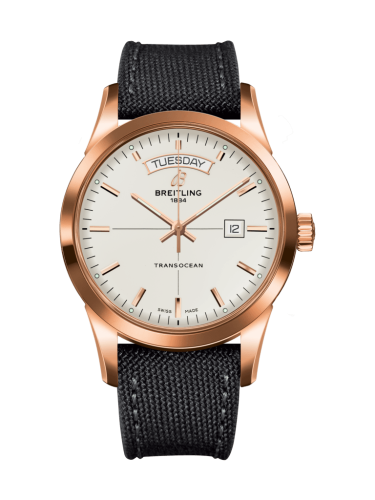 Breitling Transocean Day & Date Red Gold / Silver / Military / Pin R4531012/G752/109W/R20BA.1