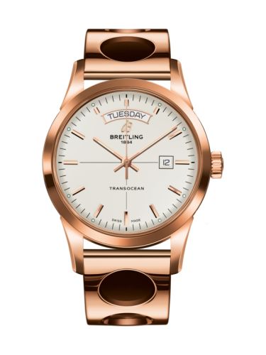 Breitling Transocean Day & Date Red Gold / Silver / Racer R4531012/G752/220R