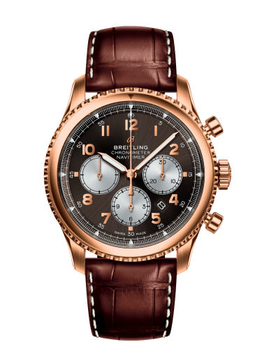 Breitling Navitimer 8 B01 Chronograph 43 Red Gold / Bronze / Brown Croco RB0117131Q1P1